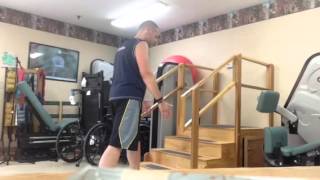 Total knee replacement: standing exercises