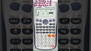 How to solve simultaneous equation by calculator (3 Unknowns) #shorts