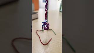 Simple Paperclip Kinetic Chain Sculpture