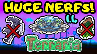 BIGGEST NERFS AND CHANGES IN TERRARIA 1.4! Major Progression Nerf! Huge 1.4 Reaver Shark Changes!