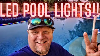 I Installed Waterproof Solar LED Lights In My Pool!!! See How They Look In Real Life!