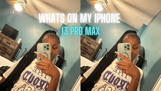 WHAT ON MY IPHONE|| 13 Promax 😁 vlogmas day 4