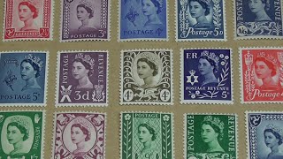 1958 Great Britain Country and Regional Definitives #philately #stampcollecting #queenelizabeth