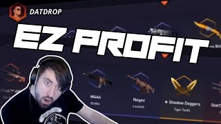 OPENING MY FIRST CSGO BOXES $500 (DATDROP) EZPROFIT