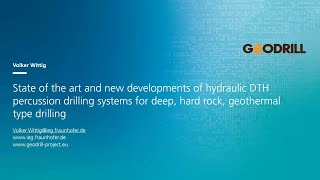 Developments  of hydraulic DTH percussion drilling systems