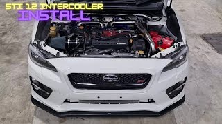 SUBARU STI 12 FRONT MOUNT INTERCOOLER INSTALL