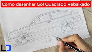 Gol Quadrado Rebaixado Como Desenhar (Passo a passo - Parte 1)