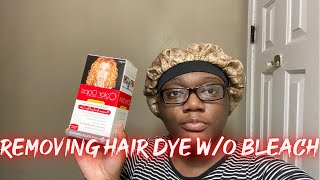 How to remove hair dye without bleach | Color Oops on natural hair