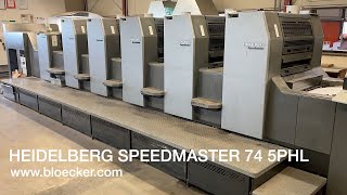 Heidelberg Speedmaster 74 5P3HL - offset printing machine