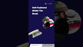 How to Use the Soft Feathered Bristle Tire Brush for Perfectly Clean Tires