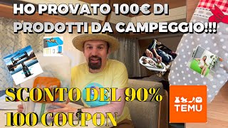 HO SPESO 100€ DI PRODOTTI DA CAMPEGGIO SU TEMU!!!PREZZI ASSURDI!UN ERRORE?