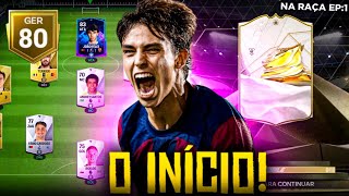 NA RAÇA🔥🤩VOLTOU COM PACK OPEN & TIME INICIAL!|EP:1|EA FC MOBILE|