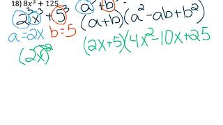 Factoring Special Cases