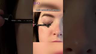 EASY REMOVAL eyelash tutorial | b&q lashes #diylashextensions #lashextensions #lashtutorial