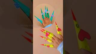 How To Make Paper Nails ✨ popular girls ✨Nails at school #diy #craft #shorts #youtubeshorts