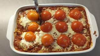 Carrot and tomato crushing lasagna!