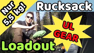 Rucksack Loadout | Gear | 5,5kg Ausrüstung / Setup für 2 Tage mit Overnighter 👍