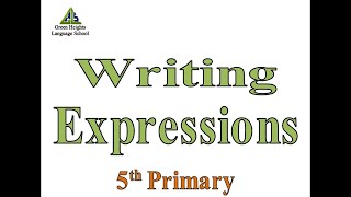 Writing Expressions