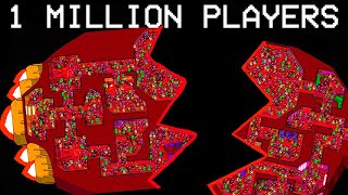 AMONG US, but with 1 MILLION PLAYERS on SKELD MAP