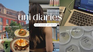 UNI VLOG  in London 👩‍🔬 last 9am lab days, deadlines, foodie outing