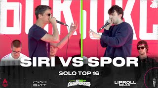 Siri vs Spor | Russian Beatbox Championship 2024 | 1/8 Final