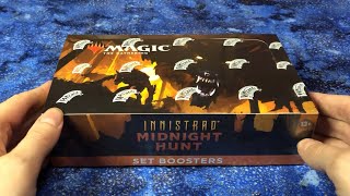 ASMR Innistrad Midnight Hunt Set Booster Pack Opening MTG