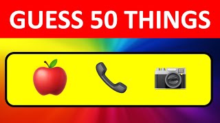 Can you guess 50 things only by emoji? | Game show | Emoji Quiz | Emoji game | Emoji guessing game