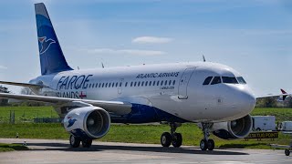 ✈ Atlantic Airways A319-115 Arrival & Shutdown at London Southend Airport