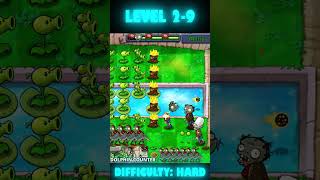 PLANTS vs. ZOMBIES - POOL LEVEL 2-9 SHORT GAMEPLAY #pvz #gameplay