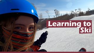 Learning how to ski at the Asessippi Ski Resort