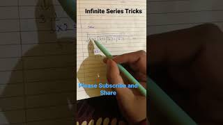 Infinite Series Tricks #bankexams #maths #shorts #shortvideo #ssc #ssccgl #mathshorts #mathstrick