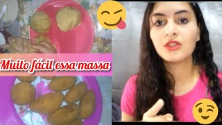 como fazer massa de coxinha fácil/salgado frito/quarentena na cozinha/ lanche da tarde