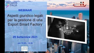 Aspetti giuridico-legali per la gestione di una Export Smart Factory