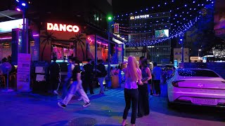 Walking in the Itaewon Hot Saturday Night Club Street Seoul Korea 4K ASMR | Seoul Summer Night Life