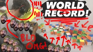 62/65 57:47 Multi-Blind World Record (FULL VIDEO)