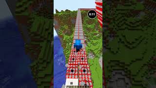 MINECRAFT : DOUBLE TNT RUN(OP ENDING😍 (TNT ASMR WITH はいよろこんで)#minecraft #shorts