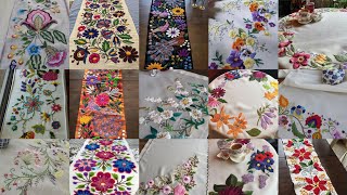 Fabulous most demanding hand embroidered table mates // table runner - covers latest pattern designs