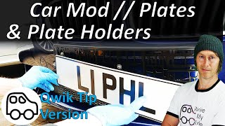 Easy Effective Car Mod! // Pressed Plates and Number Plate Holders