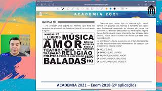 Enem 2018 2a aplicação (175 azul) - SEMANA 23 (M1) - Rui LIma - Problemas