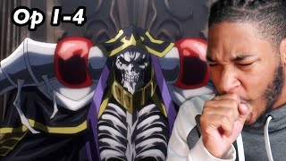 WHAT IS THIS SHOW?! | Overlord All Openings 1-4 REACTION!!