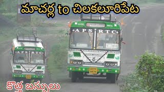 Macherla to Chilakalluripetta॥New Bus॥pallavelugu Odanery#apsrtc #newpallavelugubus #Macherla