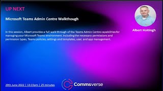 Microsoft Teams Admin Centre Walkthough