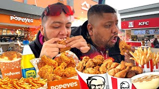 KFC vs POPEYES ¿CUÁL ES EL MEJOR POLLO FRITO? (Ft. Mr Gloton)@mrglotonn