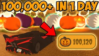 HOW TO GET 100,000+ PUMPKINS IN 1 DAY | Driving Empire Halloween Update