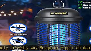 FVOAI Bug Zapper Outdoor, Electronic Mosquito Zapper Fly Zapper for Outdoor and Indoor (Black)