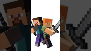 Steve and Alex mobs #shortvideo #minecraft #youtubeshorts #photo