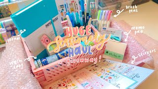 huge stationery haul + giveaway ft. stationery pal💫