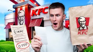 ONLY Eating The CHEAPEST Item On The Menu For 24 HOURS!