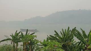 Luang Prabang's Mekong river in the Midday