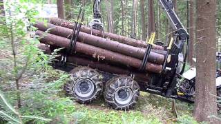 Kronos 140 4WDM forestry wagon & 8020 L crane